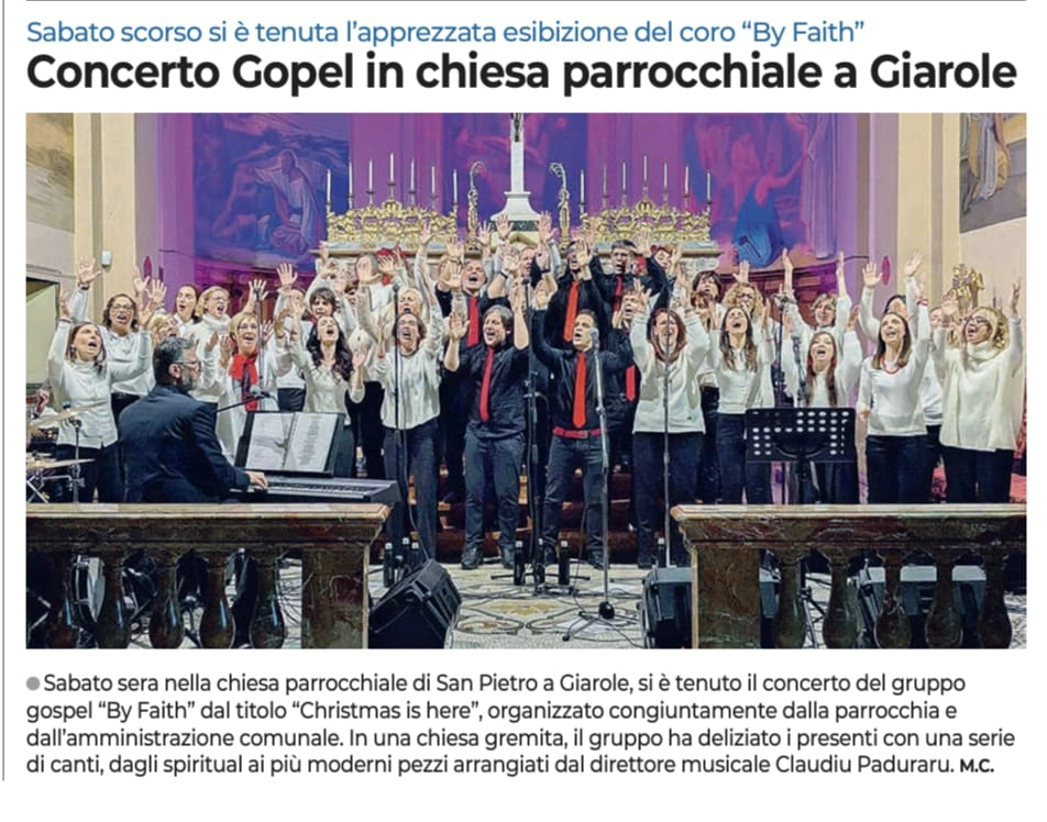 Concerto Coro Gospel per le festività natalizie