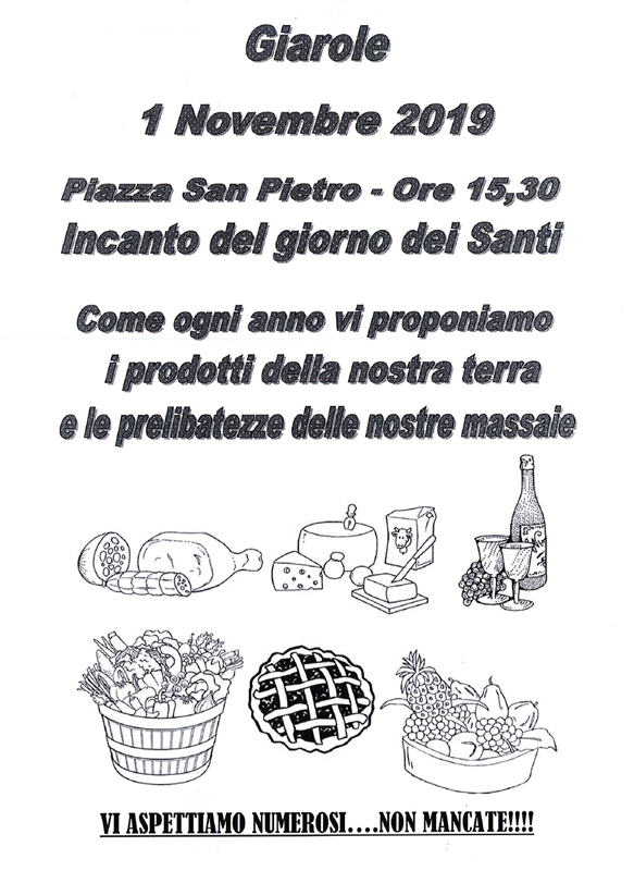 Incanto 1° novembre 2019