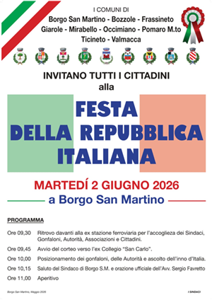 2 giugno 2026 - Festa della Repubblica