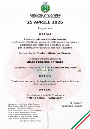 25 Aprile - Festa della Liberazione